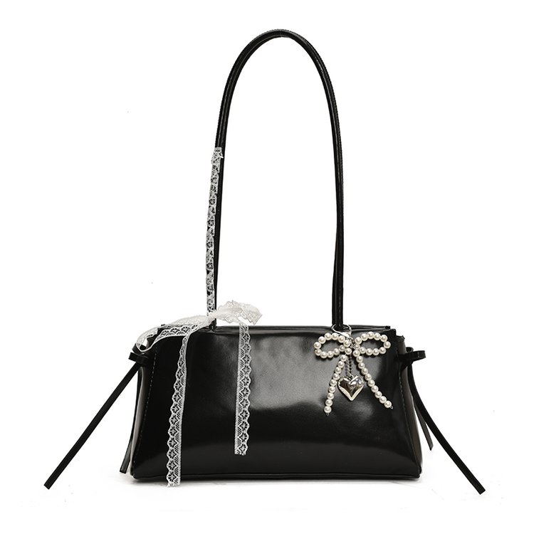Women's PU Leather Zip Top Handle Shoulder Bag view 4
