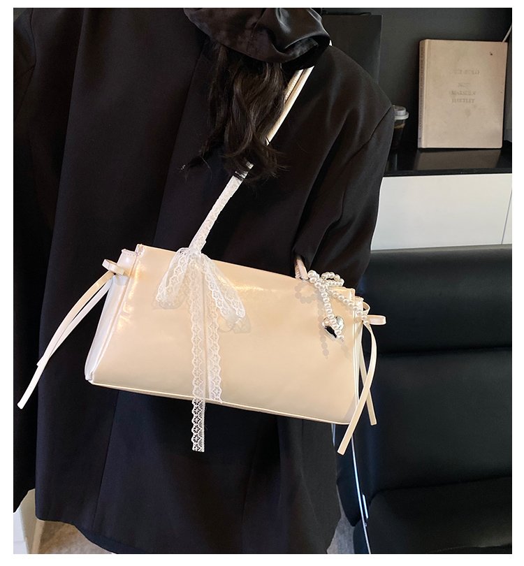 Women's PU Leather Zip Top Handle Shoulder Bag detail 4