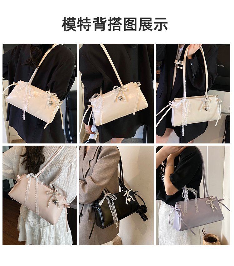 Women's PU Leather Zip Top Handle Shoulder Bag detail 5