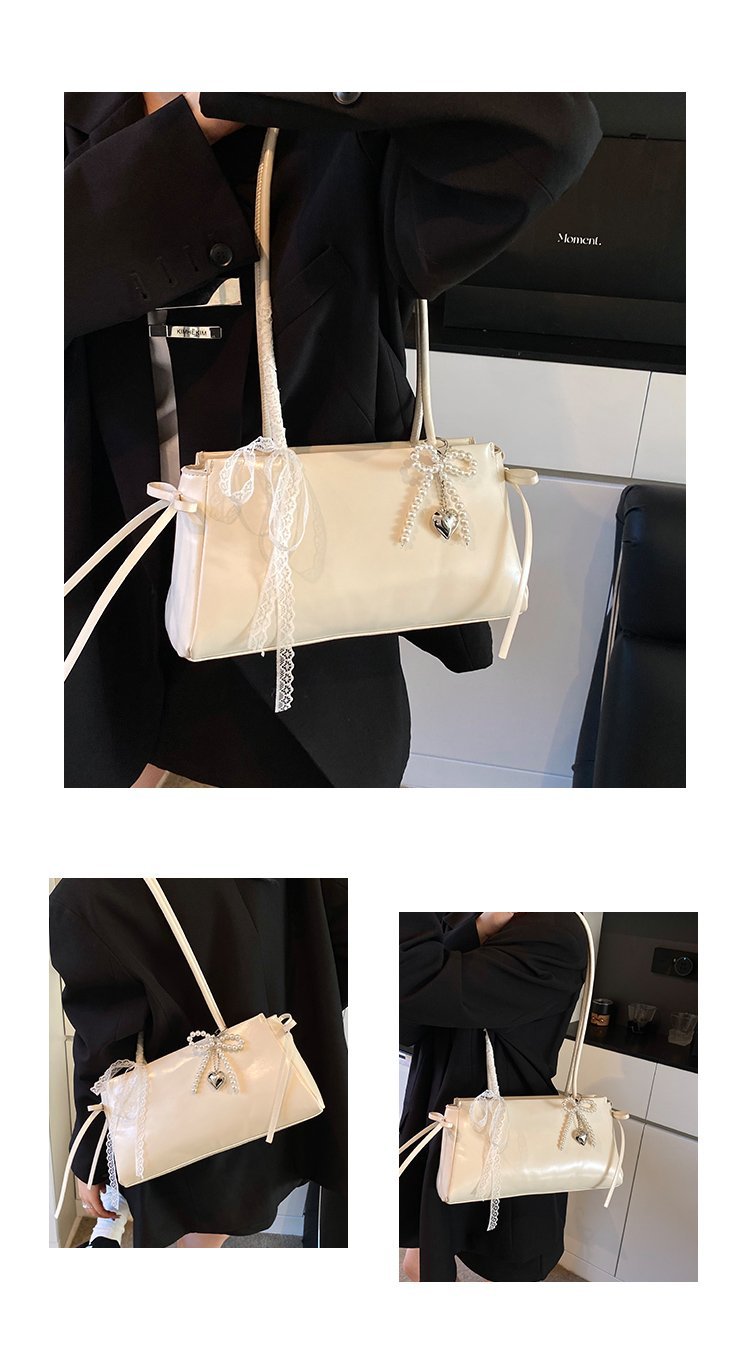 Women's PU Leather Zip Top Handle Shoulder Bag detail 6