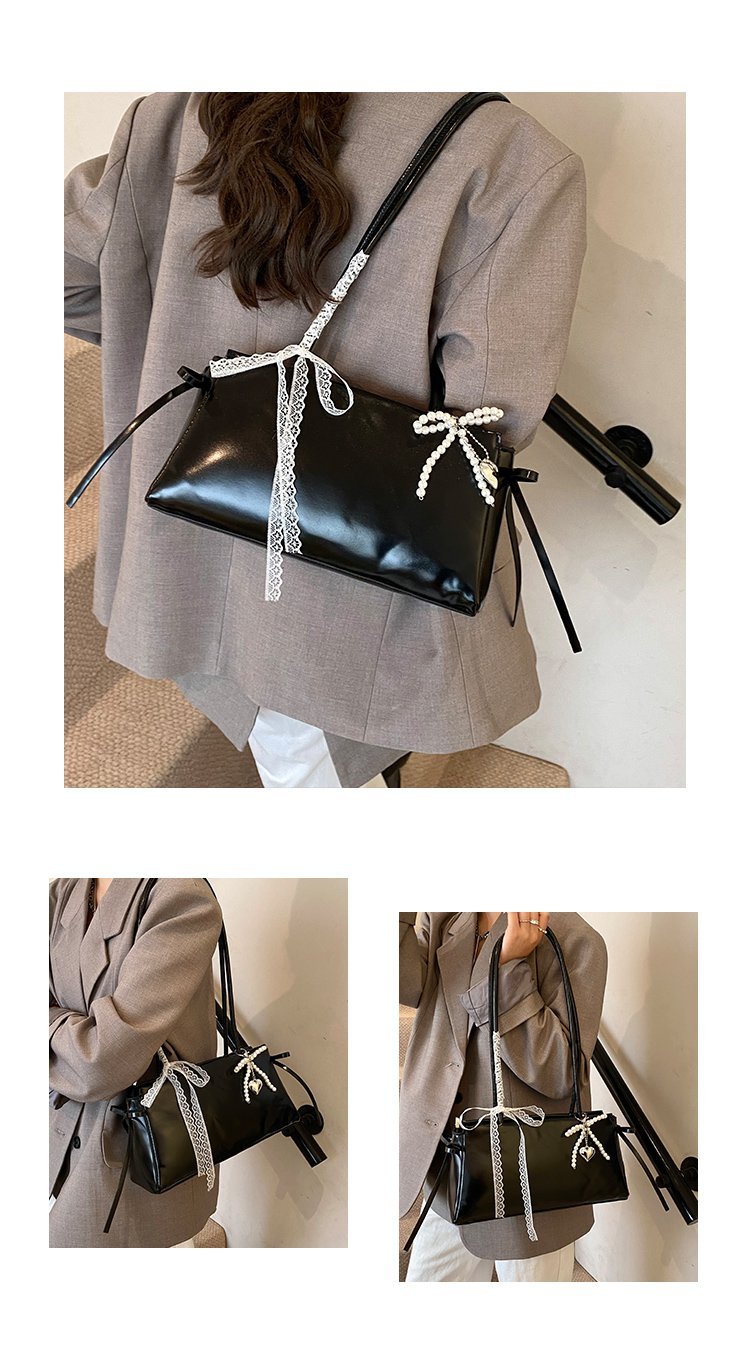 Women's PU Leather Zip Top Handle Shoulder Bag detail 7