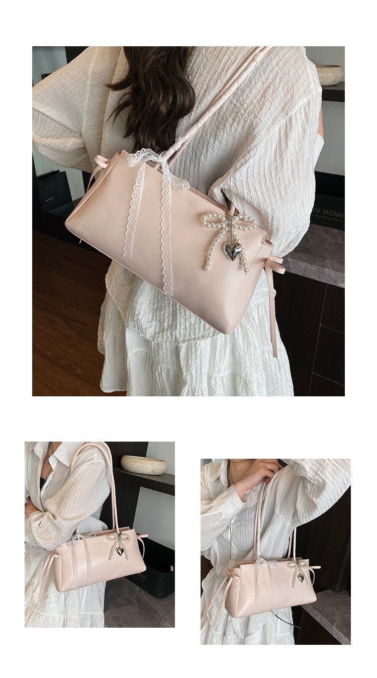 Women's PU Leather Zip Top Handle Shoulder Bag detail 8